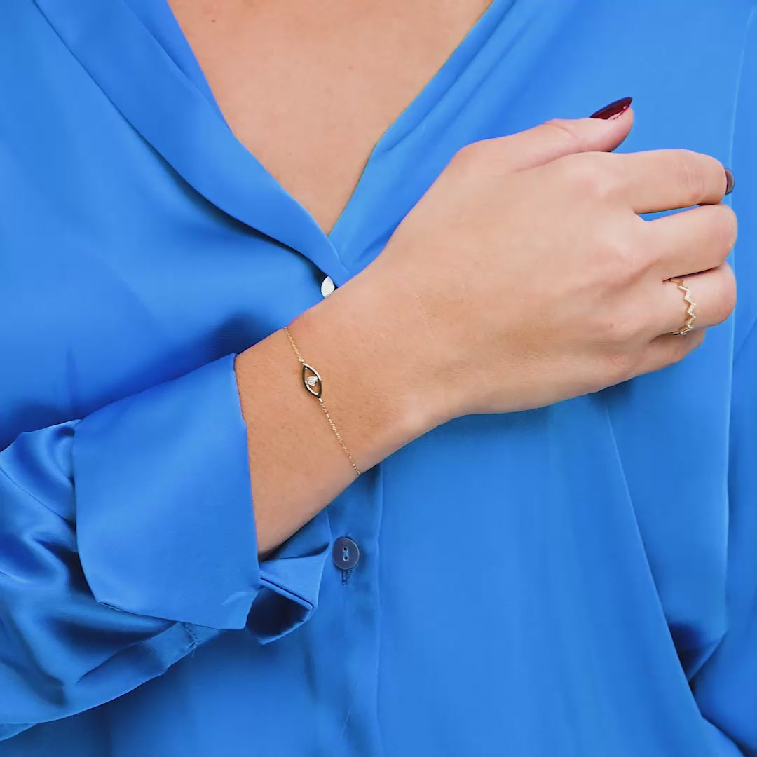 Evil Eye Diamond Bracelet