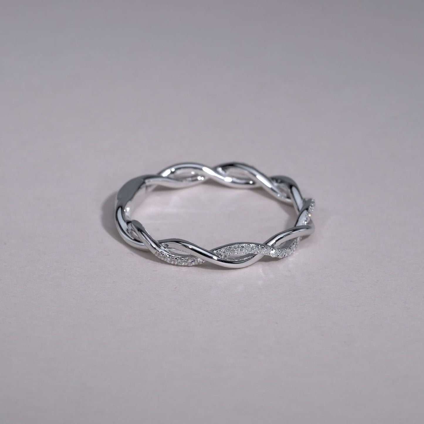 Eternity Twist Diamond Ring