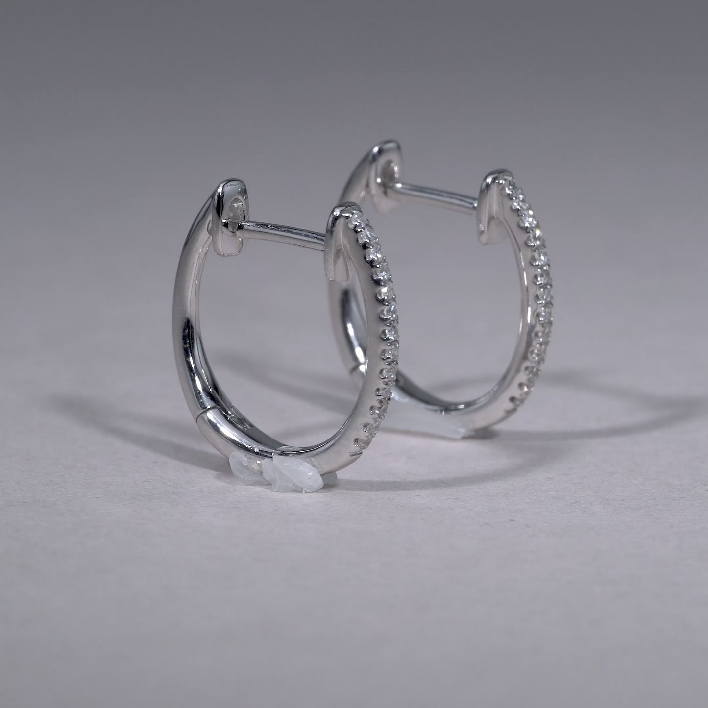 Diamond Huggie Earrings