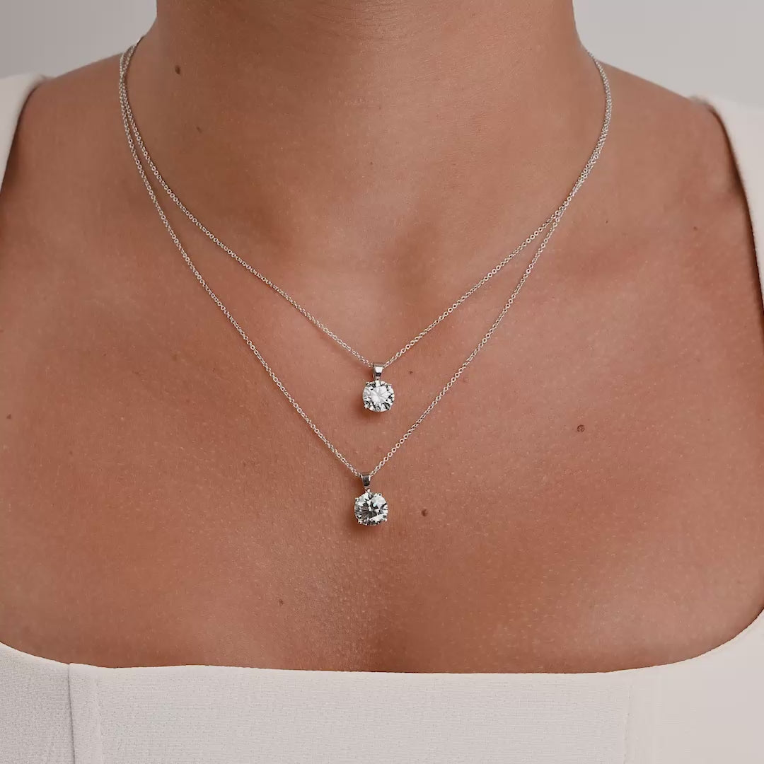 Lab Grown Solitaire Pendant