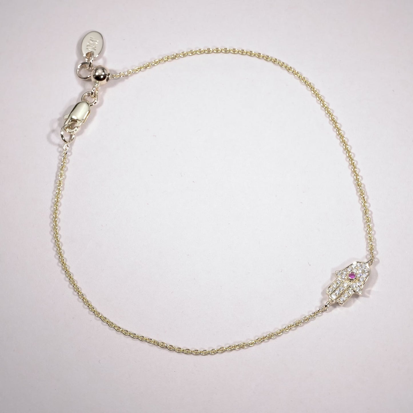 Precious Stone & Diamond Hamsa Bracelet